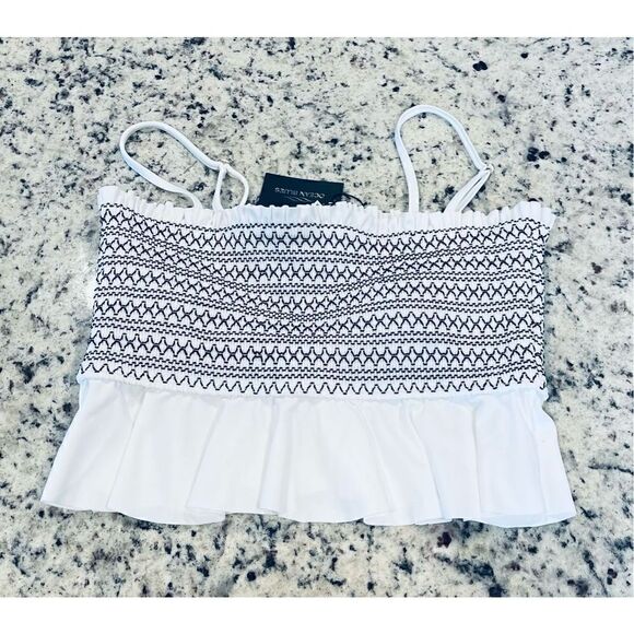 Ocean Blues Women's Shirred Bandeau Bikini Off Shoulder Bikini Top - Picture 3 of 5